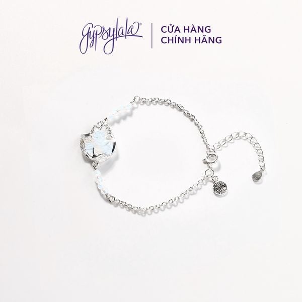  Vòng Tay Hồ Ly Đá Ánh Trăng Moonstone Simple 