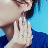  Bông Tai Thiết Kế Đá Ánh Trăng Moonstone 