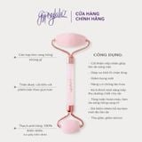  Thanh Massage Mặt Đá Thạch Anh hồng Premium Hoa Khô 