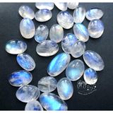  Bông Tai Vuông Đá Ánh Trăng Moonstone 