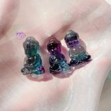  Mặt Phật Tổ Điêu Khắc Đá Fluorite 