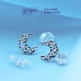  Bông Tai Trăng Khuyết Đá Ánh Trăng Moonstone 