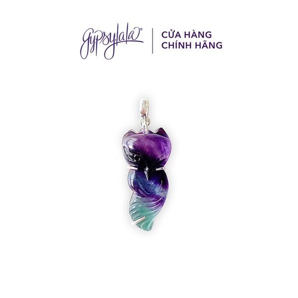  Mặt Dây Chuyền Hồ Ly Baby Đá Fluorite 