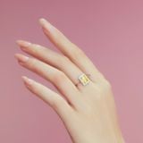  Nhẫn Bạc Đá Tourmaline Nhiều Màu Twinkling 