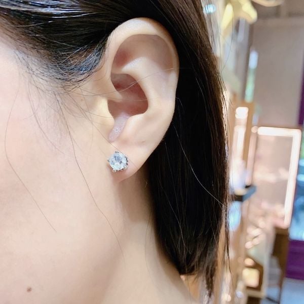  Bông Tai Đá Ánh Trăng Moonstone 