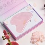  Dụng Cụ Massage Guasha Đá Thạch Anh Hồng 