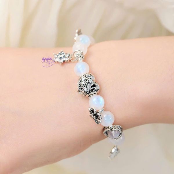  Vòng Tay Thiết Kế Lunar Dreamscape Đá Ánh Trăng SP008051 Gypsylala 