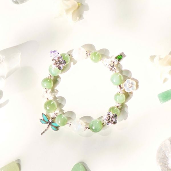  Vòng Tay Thiết Kế Nữ Evergreen Spirit Ngọc Jadeite, Ánh Trăng SP008145 Gypsy.lala 