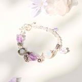  Vòng Tay Thiết Kế Nữ Palm Whisper Đá Thạch Anh Tím, Ánh Trăng SP008136 Gypsy.lala 