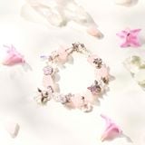  Vòng Tay Thiết Kế Nữ Ivy Embrace Đá Thạch Anh Hồng Thô SP008129 Gypsy.lala 