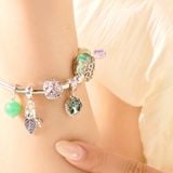  Vòng Tay Thiết Kế Nữ Rustling Leaves Đá Ưu Linh, Thạch Anh Trắng SP008143 Gypsy.lala 