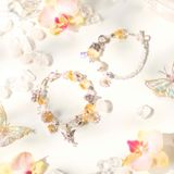  Vòng Tay Thiết Kế Nữ Leafy Grace Đá Thạch Anh Vàng, Ánh Trăng SP008134 Gypsy.lala 