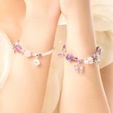  Vòng Tay Thiết Kế Nữ Blissful Glow Thạch Anh Tím, Kim Cương Thô SP008124 Gypsy.lala 
