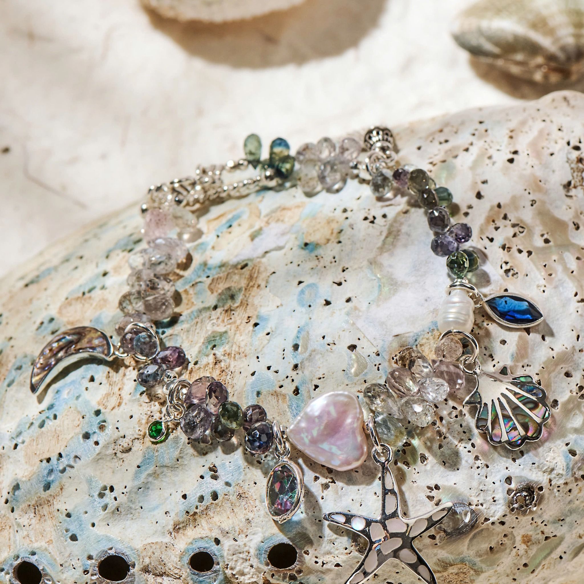  Vòng Tay Thiết Kế Nữ Tide of Magic Đá Sapphire, Ngọc Trai SP008172 Gypsy.lala 