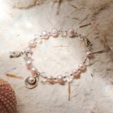 Vòng Tay Thiết Kế Nữ The Sea’s Gentle Heart Ngọc Trai Hồng SP008175 Gypsy.lala 