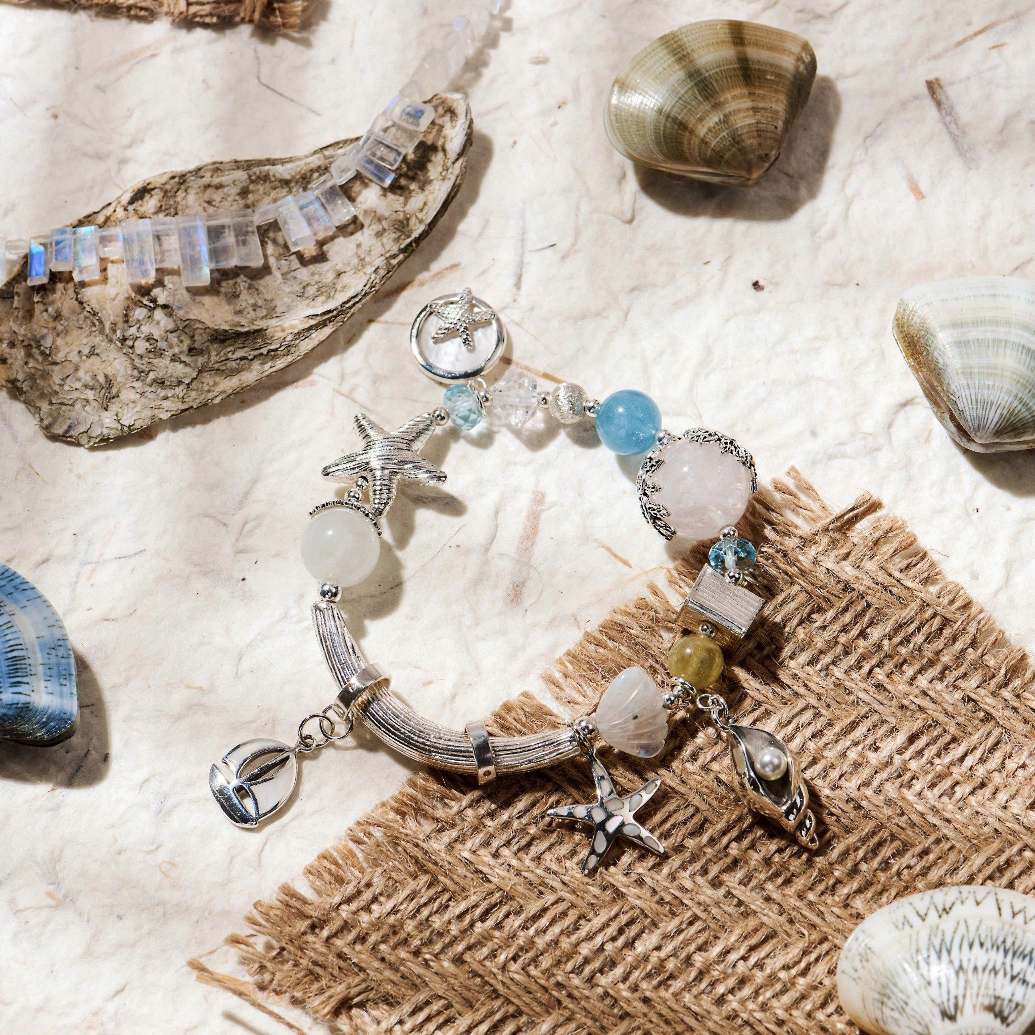  Vòng Tay Thiết Kế Nữ Bluebell Bay Đá Topaz, Ánh Trăng SP008185 Gypsy.lala 