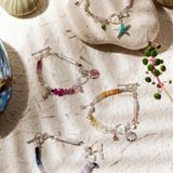  Vòng Tay Thiết Kế Nữ The Little Pearl Đá Sapphire, Tourmaline SP008167 Gypsy.lala 