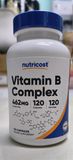  NUTRICOST VITAMIN B COMPLEX 462MG 120 VIÊN NHỘNG (Sf Lỗi) 