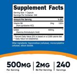  NUTRICOST GABA 500MG 240 VIÊN NHỘNG 