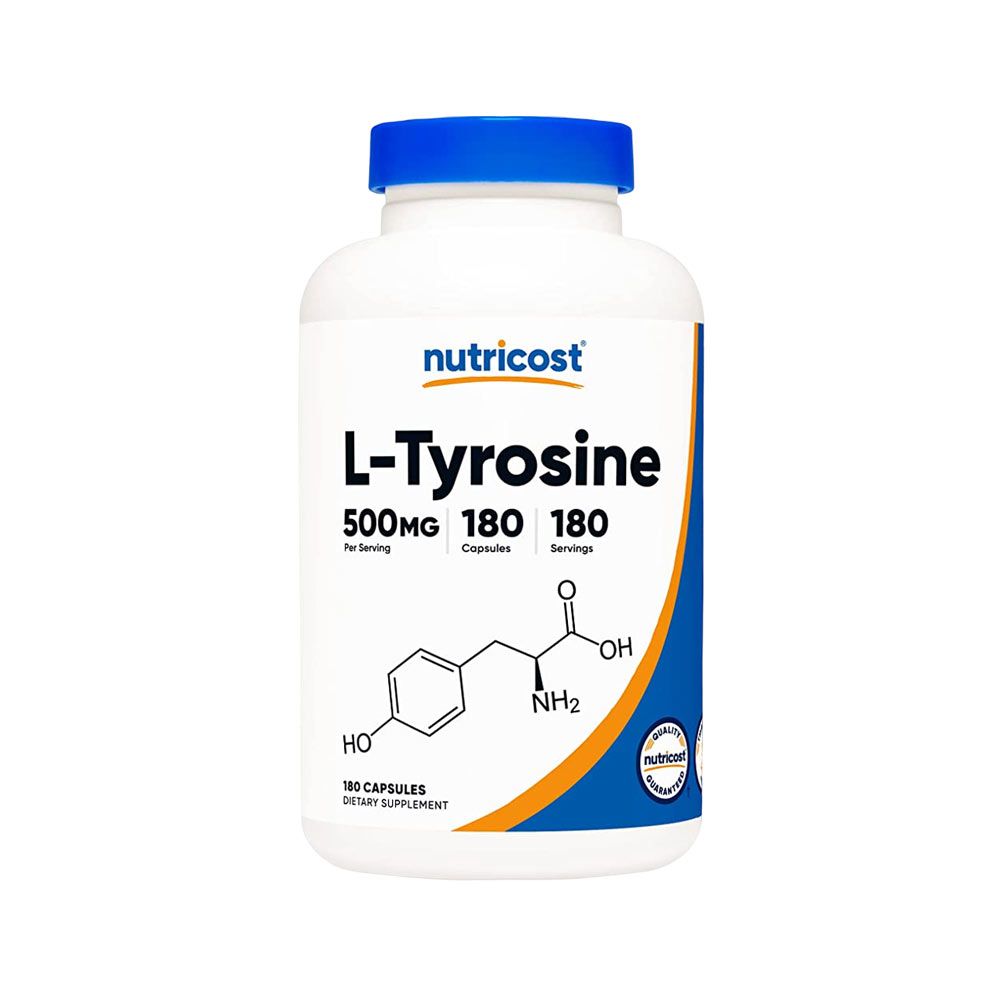  Nutricost L-Tyrosine Hỗ Trợ Luyện Tập Và Phát Triển Cơ 180 Viên 