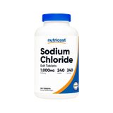  NUTRICOST SODIUM CHLORIDE SALT TABLETS 1000MG 240 VIÊN NÉN 