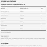  THE CURSE NON STIM PUMS PRE WORKOUT 20SER 
