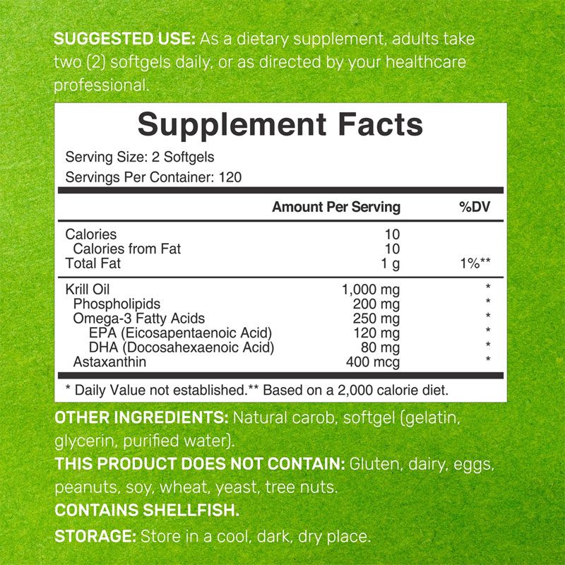  DEAL SUPPLEMENT ANTARCTIC KRILL OIL 1000MG 200 VIÊN MỀM 