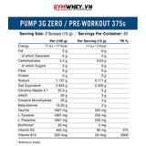  APPLIED NUTRITION PUMP 3G ZERO STIM 25SER 