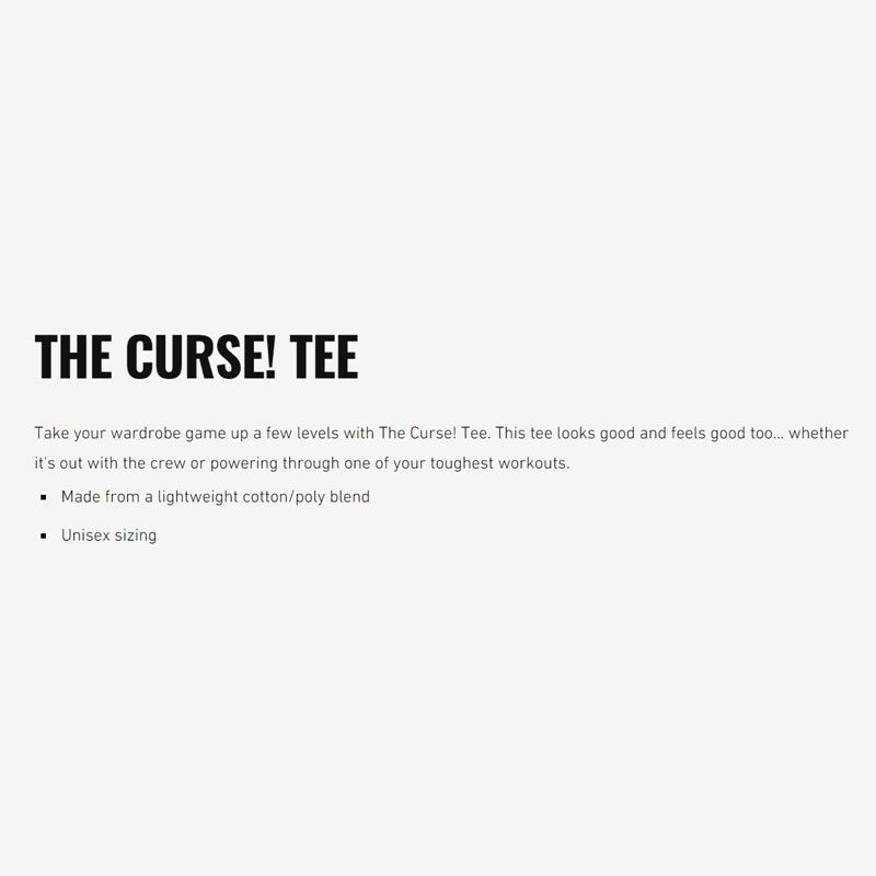  JNXSPORT ÁO THE CURSE NGẮN TAY ĐEN 