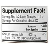  NOW CALCIUM CARBONATE POWER 600MG 340GRAM 