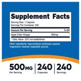  Nutricost Apple Cider Vinegar 240 Viên 