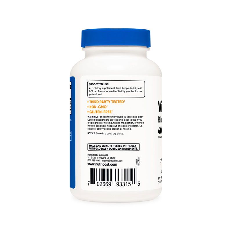 Nutricost Vitamin B2 (120 Viên) Giá Tốt Nhất Tại GymWhey GymWhey Shop