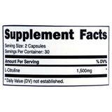  NUTRICOST L - CITRULLINE 1500MG 60 VIÊN NHỘNG 