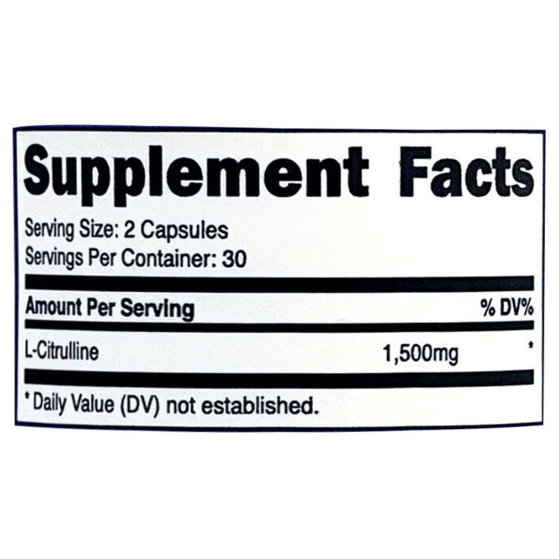  NUTRICOST L - CITRULLINE 1500MG 60 VIÊN NHỘNG 