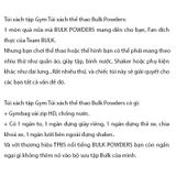  BULK POWDERS TÚI XÁCH ĐEN LỚN 