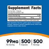  Nutricost Potassium Citrate 500 Viên 