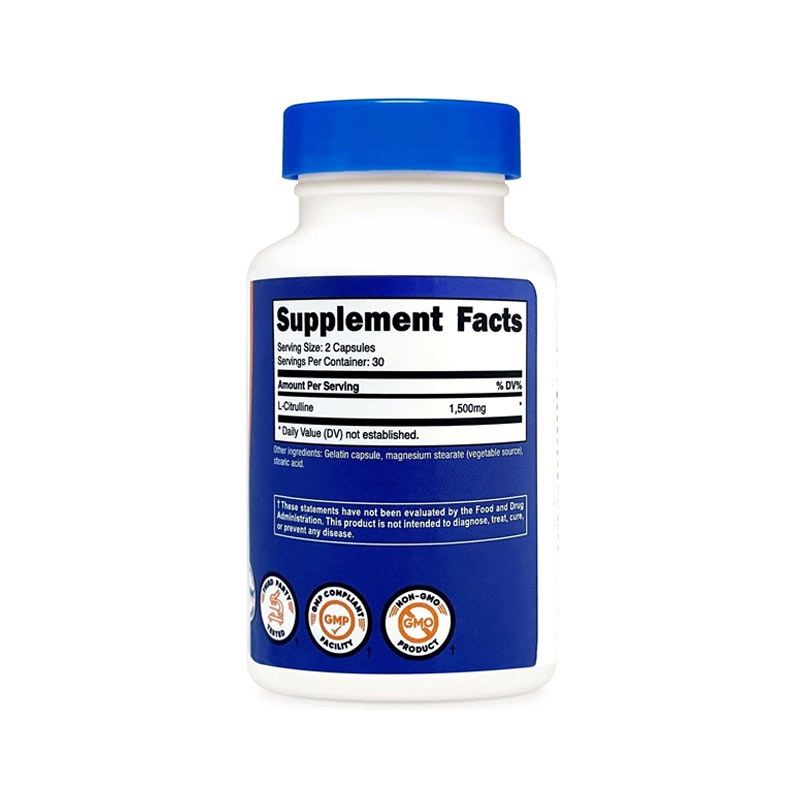  NUTRICOST L - CITRULLINE 1500MG 60 VIÊN NHỘNG 