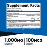  NUTRICOST HMB + VITAMIN D3 (1000MG, 4000IU) 240 VIÊN NHỘNG 