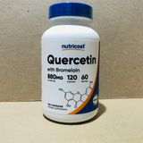  NUTRICOST QUERCETIN +BROMELAIN 880MG 120 VIÊN 