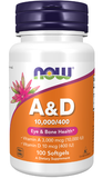  NOW VITAMIN A & D 10000/400 IU 100 VIÊN MỀM 