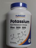  NUTRICOST POTASSIUM CITRATE 500 VIÊN (Sf Lỗi) 