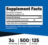  Nutricost Creatine Monohydrate 3G 500 Viên 