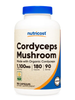  NUTRICOST CORDYCEPS MUSHROOM MADE WITH ORGANIC CORDYCEPS 1100MCG 180 VIÊN NHỘNG 