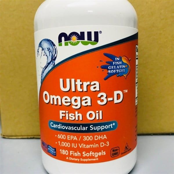 NOW ULTRA OMEGA 3 + D3 180 VIÊN GymWhey Shop