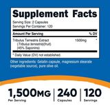  NUTRICOST TRIBULUS TERRESTRIS EXTRACT 1500MG 240 VIÊN NHỘNG 