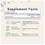  MICROINGREDIENTS VITAMIN K2 MK-7 200MCG 300 VIÊN GEL 