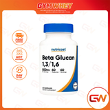  Nutricost Beta 1,3 Glucan 500mg 60 viên 