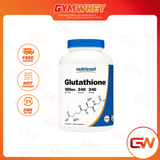  (THÁNG 4 - TẶNG VIÊN  CẤP NƯỚC CHO DA) Nutricost Glutathione 500mg 240 viên 