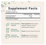  MICROINGREDIENTS DIM WITH BLACK PEPPER EXTRACT 300MG 240 VIÊN NHỘNG 