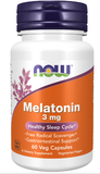  NOW MELATONIN 3MG 60 VIÊN NHỘNG 